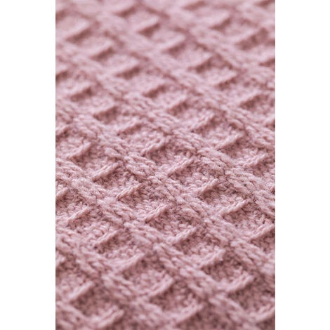 Couverture Polyvalente En Coton Waffle (243x223 Cm) Bimba SKLUM Coton - Rose Mauve Pâle 6 Couverture Polyvalente En Coton Waffle (243x223 Cm) Bimba SKLUM Coton - Rose Mauve Pâle – Image 4