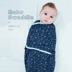 Insular SU3007 3PCS Baby Swaddle Wrap Couverture Couverture De Couchage Pour Bebe En Coton Doux Avec Motif De Nuage Mignon Pour Nouveau-ne Bebe Garçon GirlsCloud S 65X51cm, Modele: Cloud S 65X51cm - Modele:Nuage S 65X51cm -Plaid et couverture Soldes 37532478 4