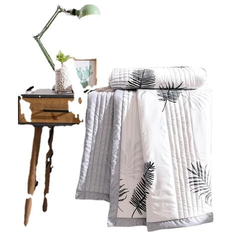 BETTERLIFE Couvre Lit Matelassée, Doux Microfiber Couvre-lit Couverture De Lit Jeté De Lit Dessus De Lit - Réversible Imprimé En Moderne (150x200cm,Feuilles ) 7 BETTERLIFE Couvre Lit Matelassée, Doux Microfiber Couvre-lit Couverture De Lit Jeté De Lit Dessus De Lit - Réversible Imprimé En Moderne (150x200cm,Feuilles ) – Image 5