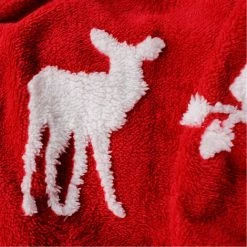 ENJOY HOME Plaid Flanelle Jacquard 125x150 Cm SÖLDEN - ROUGE -Plaid et couverture Soldes 37825026 4