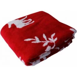 ENJOY HOME Plaid Flanelle Jacquard 125x150 Cm SÖLDEN - ROUGE -Plaid et couverture Soldes 37825026 5