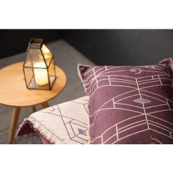 Edredon Zeff Tess Bordeaux 80 X 180 Cm Vivaraise - BORDEAUX -Plaid et couverture Soldes 38137464 3