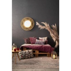 Edredon Zeff Tess Bordeaux 80 X 180 Cm Vivaraise - BORDEAUX -Plaid et couverture Soldes 38137464 4