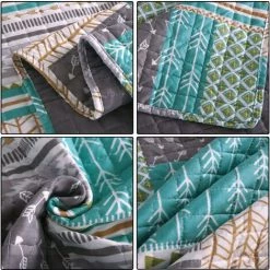 WOLTU Dessus De Lit Patchwork.Couvre-Lit Matelassé. Jeté De Lit Pour Lit Double. 150x200cm. Patchwork Vert Clair 8 WOLTU Dessus De Lit Patchwork.Couvre-Lit Matelassé. Jeté De Lit Pour Lit Double. 150x200cm. Patchwork Vert Clair -Plaid et couverture Soldes 38233085 3