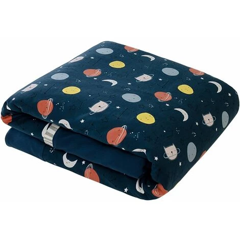 Insular SU5010 110 * 130cm Couette Chaude En Coton Pour Bebe Couverture Douce Et Confortable Couverture Lavable Detachable Avec Motif De Plantes Spatiales Pour Garçons FillesEspace Et Planetes Multicolores, Modele:Espace Et Planetes Multicolores 5 Insular SU5010 110 * 130cm Couette Chaude En Coton Pour Bebe Couverture Douce Et Confortable Couverture Lavable Detachable Avec Motif De Plantes Spatiales Pour Garçons FillesEspace Et Planetes Multicolores, Modele:Espace Et Planetes Multicolores – Image 3