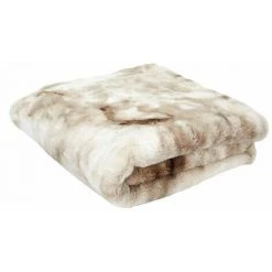 Paris Prix - Plaid Imitation Fourrure "opulence" 140x200cm Marron