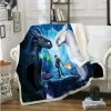 TRIOMPHE Couvertures Et Plaids Anime ​Comment Dresser Votre Couverture De Dragon Enfant Adulte Tapis Tapisserie Couvre-Lit Dou（130*150CM）