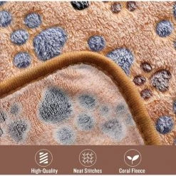 TRIOMPHE Couverture En Peluche Ultra-Souple Pour Chien/Chat 3 Pièces Os Large (104 * 76cm) -Plaid et couverture Soldes 39510812 3