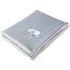 POREE HAVLIK Winnie L'Ourson Couverture Bi-matiere 75x100cm - Gris