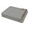 TOISON D'OR Ananké Couverture Lambswool/Jacquard Taupe 180 X 210 Cm -Plaid et couverture Soldes 39685425 1