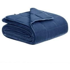 WOLTU Couverture Pondérée Bleu. 150x200cm. Couverture Lestée Anti-Stress En Microfibre Pour Adulte. Poids 7kg