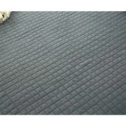 WOLTU 2 X Couvre-Lits Matelassé. Couverture Rembourré De Lit Flannel. 240x260cm. Gris Foncé+Crème -Plaid et couverture Soldes 39949291 4