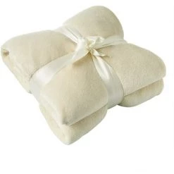 WOLTU Couverture De Télévision. Avec Manches Et Poches. Couverture En Microfibre En Flanelle Douce.150x180cm. Crème 8 WOLTU Couverture De Télévision. Avec Manches Et Poches. Couverture En Microfibre En Flanelle Douce.150x180cm. Crème -Plaid et couverture Soldes 39949310 3