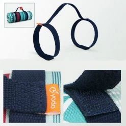 VERSAILLESFR Couverture De Pique-Nique Impermeable 143*200cm, Portable Extérieur Résiste à L'humidité Isolation Tapis De Plage, Parc, Cour, Pliable Avec Bandoulière(Vert Blanc Géométrie) -Plaid et couverture Soldes 40003764 4