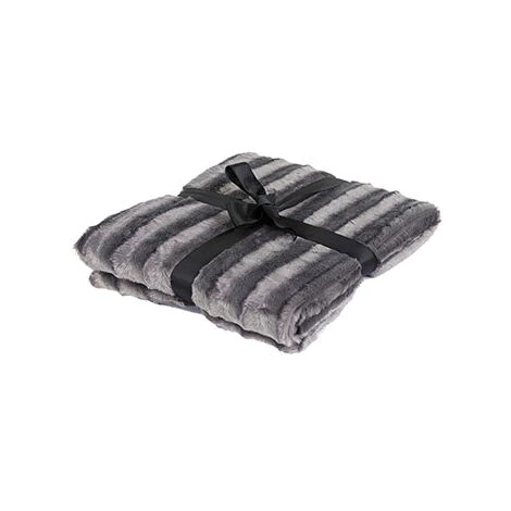 M-S Plaid 130x180 Cm En Fausse Fourrure Gris Foncé 3 M-S Plaid 130x180 Cm En Fausse Fourrure Gris Foncé