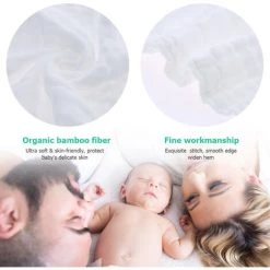 DOUFA Serviette De Bain Bebe Couverture Swaddle 100% Mousseline Cotton Super Soft Eau Absorbant Pour La Peau Delicate De Bebe 6 Couche 47 * 39 Pouces Blanc, Blanc 11 DOUFA Serviette De Bain Bebe Couverture Swaddle 100% Mousseline Cotton Super Soft Eau Absorbant Pour La Peau Delicate De Bebe 6 Couche 47 * 39 Pouces Blanc, Blanc -Plaid et couverture Soldes 40263372 5