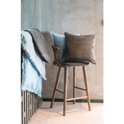 Edredon Vera Encre 80 X 180 Cm Vivaraise - ENCRE -Plaid et couverture Soldes 40398215 3