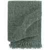 HAPPYSHOPPING Couverture En Coton 125 X 150 Cm Vert Fonce -Plaid et couverture Soldes 40495920 1