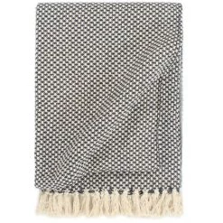 HAPPYSHOPPING Couverture En Coton 160 X 210 Cm Bleu Marine