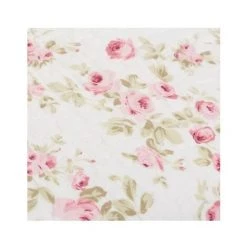 WADIGA Dessus De Lit Rosiers - 235X260cm - Rose -Plaid et couverture Soldes 40526216 4