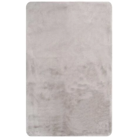 HAPPYSHOPPING Couverture 100x150 Cm Fausse Fourrure De Lapin Gris 5 HAPPYSHOPPING Couverture 100x150 Cm Fausse Fourrure De Lapin Gris – Image 3