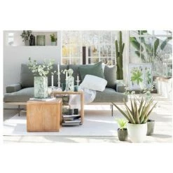 LES TENDANCES Plaid à Franges Tissu Blanc Azura -Plaid et couverture Soldes 40648873 5