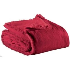 MILIBOO Plaid En Velours Rouge 135 X 200 Cm PESCA