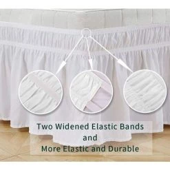 TRIOMPHE Literie Jupes De Lit Ruffled 180x200/ Blanc Jupe Lit À Élastique Étanche À La Poussière Trois Côtés Cache-sommiers - Goutte 38 Cm De Hauteur (Color :Gris Clair ,Size : 180X200+38cm) 11 TRIOMPHE Literie Jupes De Lit Ruffled 180x200/ Blanc Jupe Lit À Élastique Étanche À La Poussière Trois Côtés Cache-sommiers - Goutte 38 Cm De Hauteur (Color :Gris Clair ,Size : 180X200+38cm) -Plaid et couverture Soldes 41012177 5