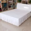 TRIOMPHE Cache Sommier Jupes Lit, Draps élastiques, Couvre-Lits, Hotel, Couvre-Lits Non Surface Clamshell, Protecteurs De Lit Ménagers, De Literie, Lit Jupes 1 (Color : White, Size : 190.5x137x41cm) -Plaid et couverture Soldes 41012180 1