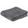 NO NAME Plaid Coeurs 130 X 160 Cm Gris Galet - Gris -Plaid et couverture Soldes 41019695 1
