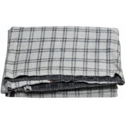 NO-NAME Couverture Cerf Carreaux 200 X 150 Cm Feutre - Gris