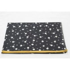 NO-NAME Plaid En Coton Petits Points 200 X 140 Cm Anthracite - Gris