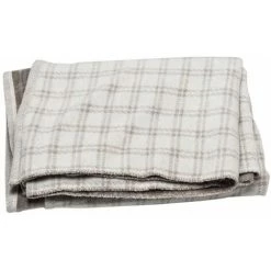 NO NAME Couverture Cerf Carreaux 200 X 150 Cm Fumée - Gris