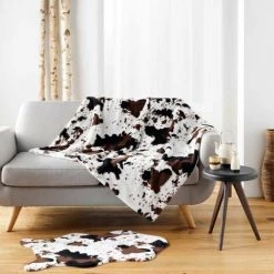 Paris Prix - Plaid Imitation Fourrure "western" 125x150cm Marron -Plaid et couverture Soldes 41309020 3