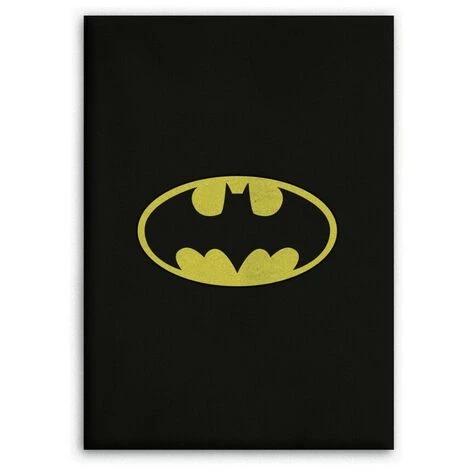 AYMAX Plaid Polaire Batman Avec Logo Chauve Souris 100x140cm - Noir 3 AYMAX Plaid Polaire Batman Avec Logo Chauve Souris 100x140cm - Noir