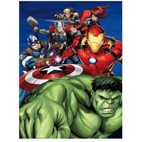 AYMAX Plaid Polaire Les Six Avengers 100x140cm - Multicolor 3 AYMAX Plaid Polaire Les Six Avengers 100x140cm - Multicolor