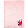 POREE HAVLIK Disney Minnie Couverture Bi-matière 75x100cm - Rose -Plaid et couverture Soldes 41316775 1