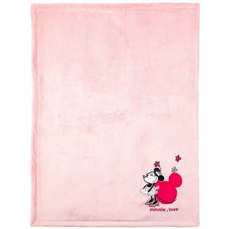 POREE HAVLIK Disney Minnie Couverture Bi-matière 75x100cm - Rose 3 POREE HAVLIK Disney Minnie Couverture Bi-matière 75x100cm - Rose