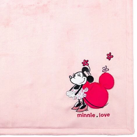 POREE HAVLIK Disney Minnie Couverture Bi-matière 75x100cm - Rose 7 POREE HAVLIK Disney Minnie Couverture Bi-matière 75x100cm - Rose – Image 5
