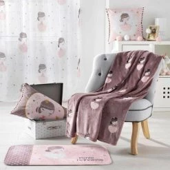 Paris Prix - Plaid Enfant "petite Princesse" 125x150cm Rose 5 Paris Prix - Plaid Enfant "petite Princesse" 125x150cm Rose -Plaid et couverture Soldes 41317831 2