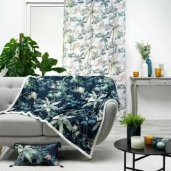 Paris Prix - Plaid Velours Imprimé "fabulous" 125x150cm Bleu -Plaid et couverture Soldes 41317844 3