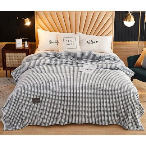 AIDUCHO Plaid Couverture ,Couverture En épaisse Douce Et Confortable, Peut être Utilisée Comme Draps De Lit, Couverture Bébé (Marine, 70*100cm) 3 AIDUCHO Plaid Couverture ,Couverture En épaisse Douce Et Confortable, Peut être Utilisée Comme Draps De Lit, Couverture Bébé (Marine, 70*100cm)