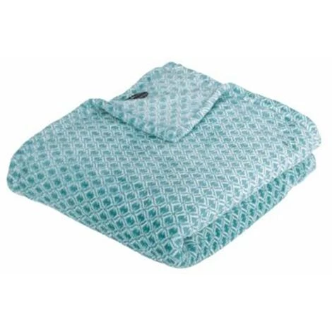 ATMOSPHERA, CRATEUR D'INTRIEUR Plaid Flanelle Imprimé "Otto" 125x150cm Bleu 3 ATMOSPHERA, CRATEUR D'INTRIEUR Plaid Flanelle Imprimé "Otto" 125x150cm Bleu