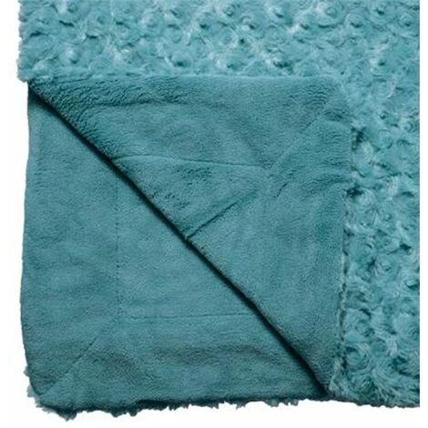 ATMOSPHERA, CRATEUR D'INTRIEUR Plaid Imitation Fourrure "Bouclée" 180x230cm Orage 4 ATMOSPHERA, CRATEUR D'INTRIEUR Plaid Imitation Fourrure "Bouclée" 180x230cm Orage – Image 2