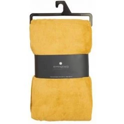 ATMOSPHERA, CRATEUR D'INTRIEUR Plaid Microfibre "Polaire" 180x230cm Ocre -Plaid et couverture Soldes 41429800 3