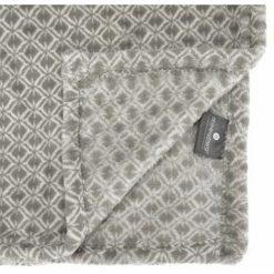 ATMOSPHERA, CRŽATEUR D'INTŽRIEUR Plaid Flanelle Imprimé "Otto" 125x150cm Gris -Plaid et couverture Soldes 41429966 2