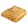 ATMOSPHERA, CRATEUR D'INTRIEUR Plaid Flanelle Imprimé "Otto" 125x150cm Jaune Ocre 2 ATMOSPHERA, CRATEUR D'INTRIEUR Plaid Flanelle Imprimé "Otto" 125x150cm Jaune Ocre -Plaid et couverture Soldes 41429967 1