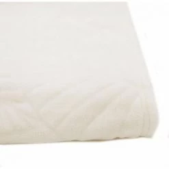 RIDEAUDISCOUNT Plaid, Fouta, Jeté De Lit 130 X 160 Cm Polaire Estampillé Motif Végétal Ecru - Ecru -Plaid et couverture Soldes 41436440 3