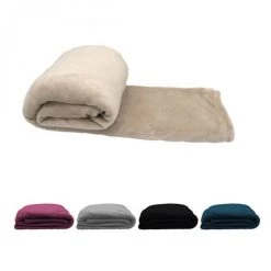Couverture, Plaid Polaire 150 X 200 Cm En Flanelle Ultra Doux - Beige - Vivezen - Beige