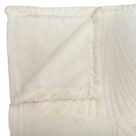 ATMOSPHERA, CRATEUR D'INTRIEUR Plaid Flanelle 3D "Juka" 125x150cm Ivoire 4 ATMOSPHERA, CRATEUR D'INTRIEUR Plaid Flanelle 3D "Juka" 125x150cm Ivoire – Image 2